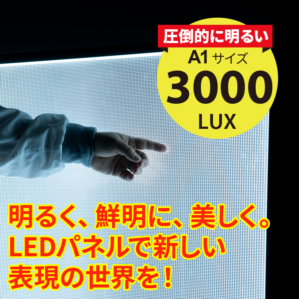 A型LEDスタンド(バッテリー)A1タテ両面