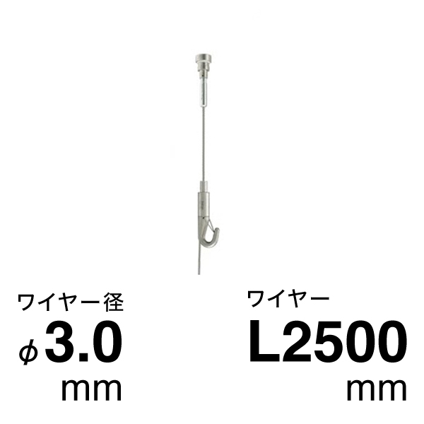セフティHスライドハンガーセット φ3.0  2.5m