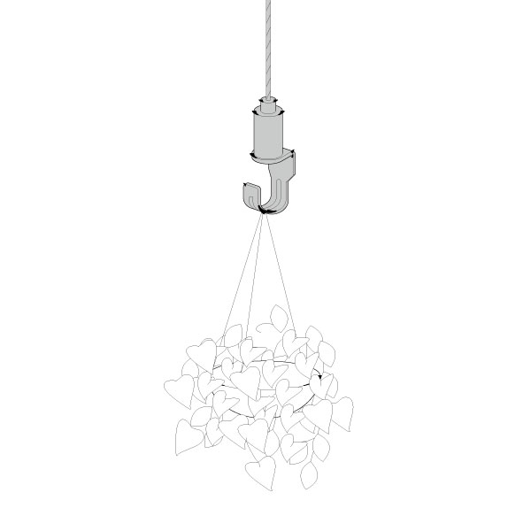 スライドハンガー10 B1052　店舗用品　展示用品