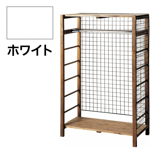 システムシェルフ（バックネット）2段 ホワイト
