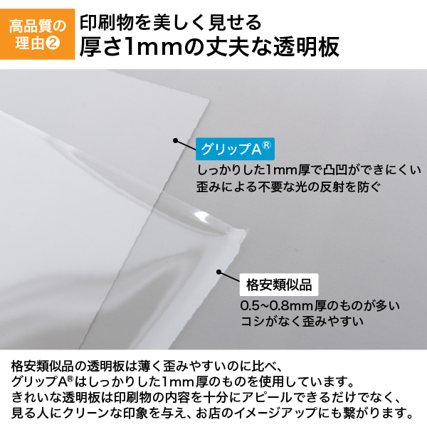 グリップA A1　片面　ブラック A型看板　a型看板　スタンド看板