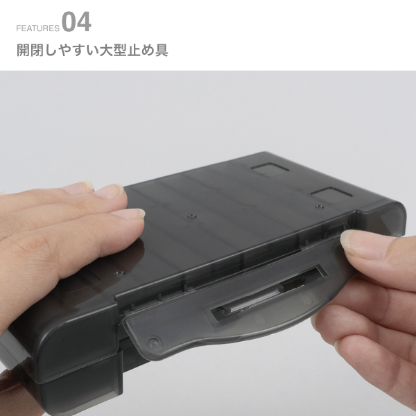 コインケース フタ付き スリム CX-002-D グレー