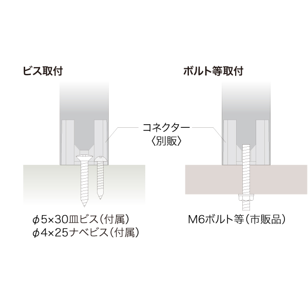 ブースディバイダーシリーズ ブースバー スクエアタイプ 角40 コーナー用 BS40-CO L400 クローム