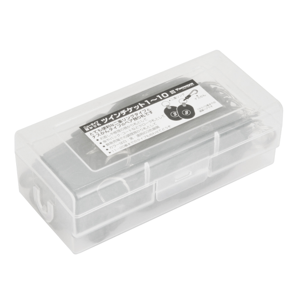 ツインチケット 1～10 黒 番号札 プラスチック クローク 預かり札 引換券 親子札 荷物 荷札 タグ ナンバー 飲食店 店舗用品 オフィス 事務用品