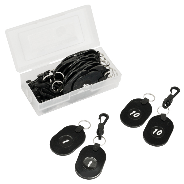 ツインチケット 1～10 黒 番号札 プラスチック クローク 預かり札 引換券 親子札 荷物 荷札 タグ ナンバー 飲食店 店舗用品 オフィス 事務用品