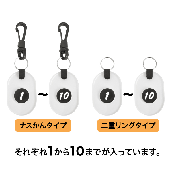 ツインチケット 1～10 透明 番号札 プラスチック クローク 預かり札 引換券 親子札 荷物 荷札 タグ ナンバー 飲食店 店舗用品 オフィス 事務用品