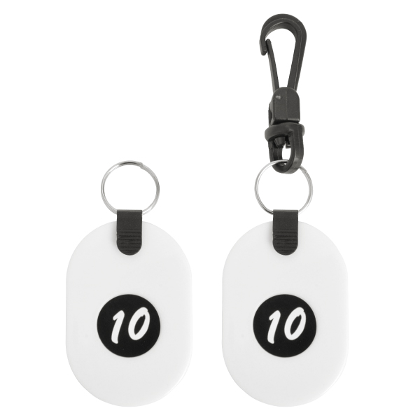 ツインチケット 1～10 白 番号札 プラスチック クローク 預かり札 引換券 親子札 荷物 荷札 タグ ナンバー 飲食店 店舗用品 オフィス 事務用品
