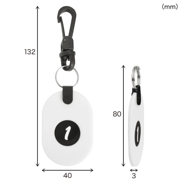 ツインチケット 1～10 白 番号札 プラスチック クローク 預かり札 引換券 親子札 荷物 荷札 タグ ナンバー 飲食店 店舗用品 オフィス 事務用品