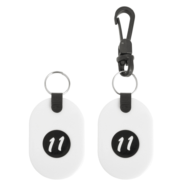 ツインチケット 11～20 白 番号札 プラスチック クローク 預かり札 引換券 親子札 荷物 荷札 タグ ナンバー 飲食店 店舗用品 オフィス 事務用品