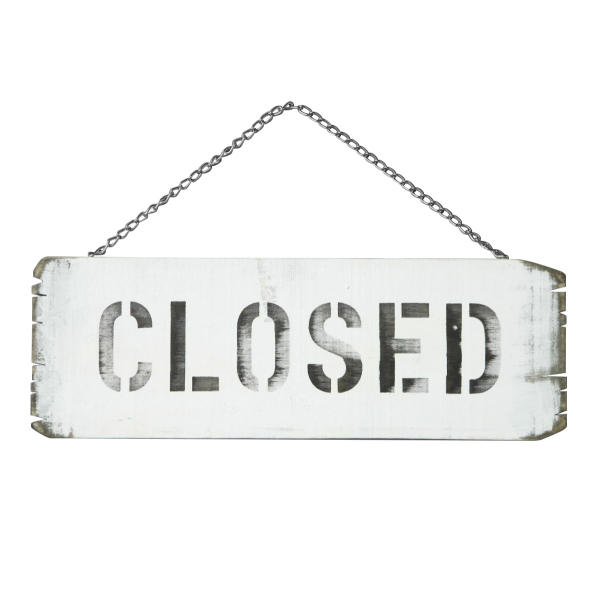 木製営業看板 OPEN・CLOSED L　店舗用品　運営備品　営業中サイン　営業中プレート