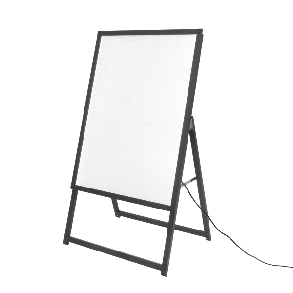 イージーライトA　A1片面ブラック　店舗用品　販促用品　LEDスタンド看板　LEDパネル付スタンド