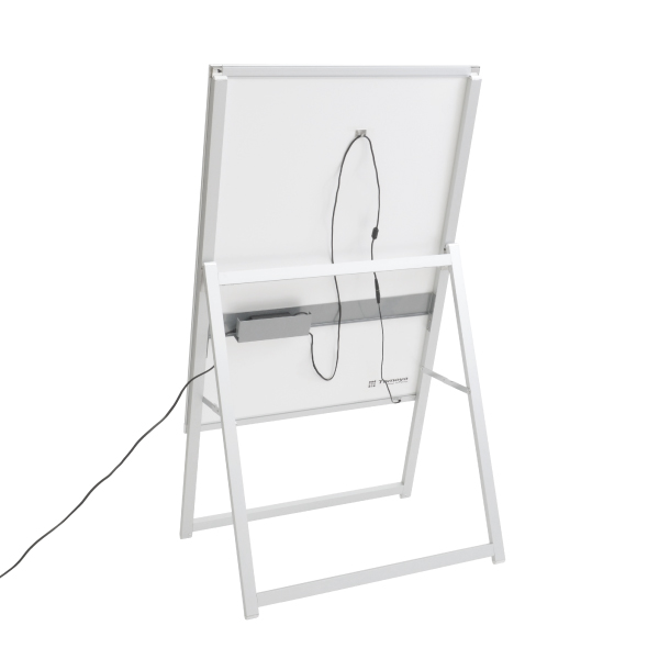 イージーライトA　A1片面シルバー　店舗用品　販促用品　LEDスタンド看板　LEDパネル付スタンド