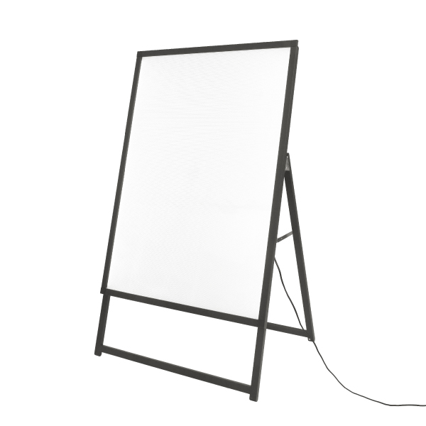 イージーライトA　B1片面ブラック　店舗用品　販促用品　LEDスタンド看板　LEDパネル付スタンド