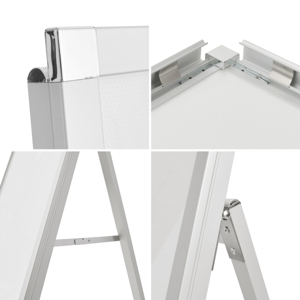 イージーライトA　B1片面シルバー　店舗用品　販促用品　LEDスタンド看板　LEDパネル付スタンド