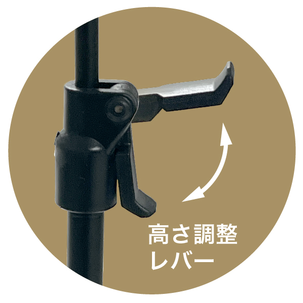 モクペタPOPスタンド片面白木、本体黒