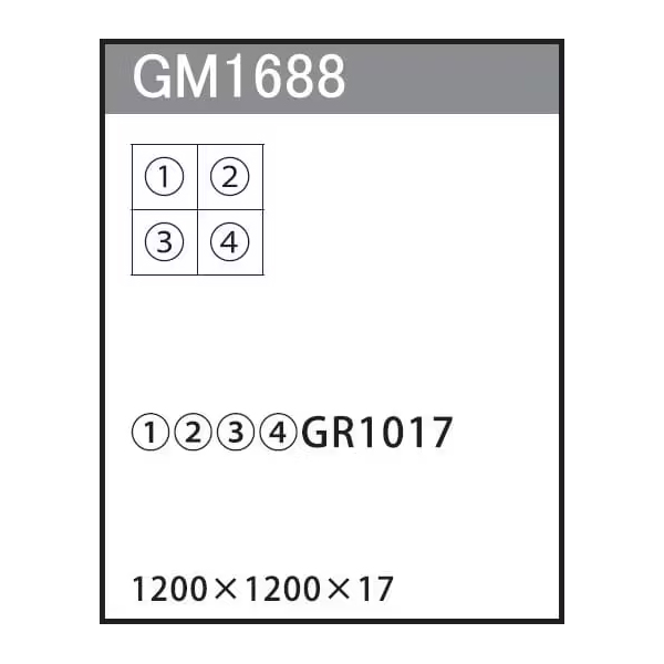 GM1688 連接グリーン 60角4連