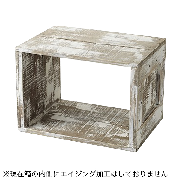 木製ディスプレイボックス 4面ライトオーク＋エイジング