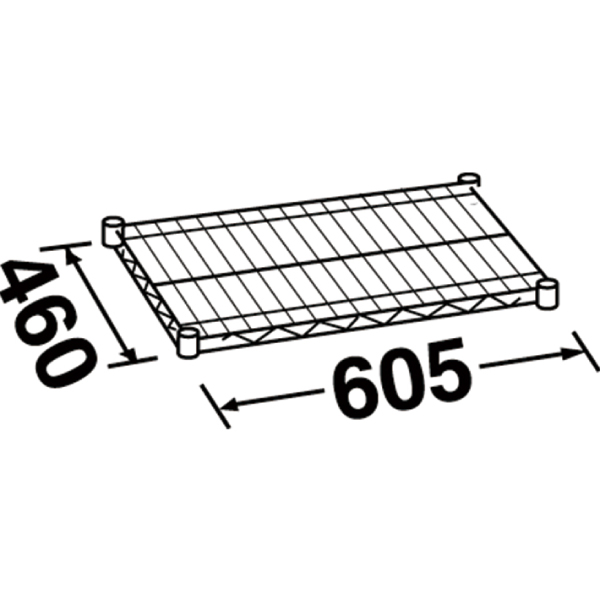 スーパーエレクターシェルフ(W605×D460) MS610