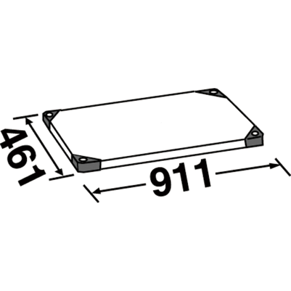エレクターシェルフ スーパーシリーズ 430ソリッドシェルフ W911×D461mm 棚板1枚 【業務用】 MSS910