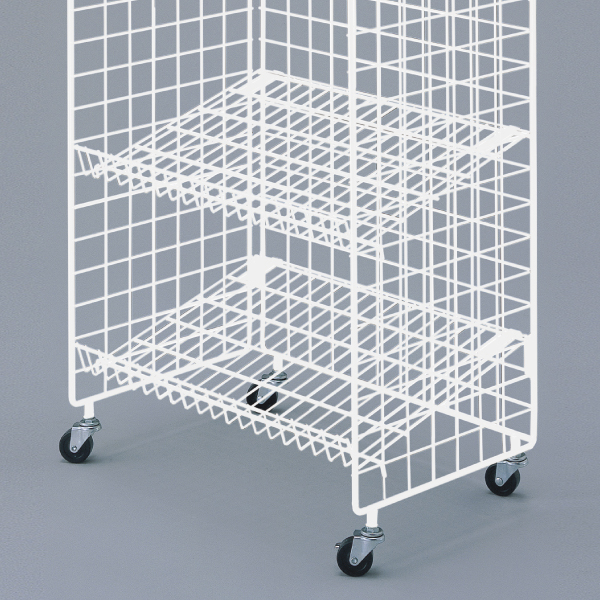 ネットラック H1500 5段展開 W470 白