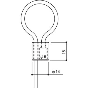 アラカワ RB-30 2m φ3.0ループ用ワイヤー
