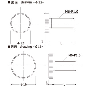 装飾平小ネジ縦目(低頭)M6φ12-3-25　店舗用品　スカルプス