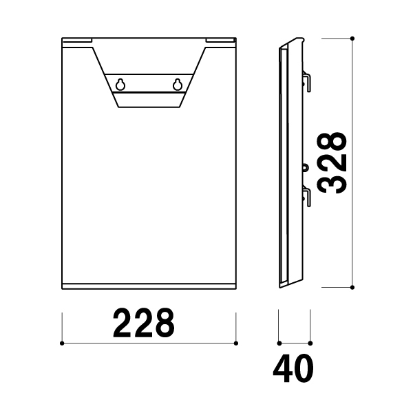 リーフレットラック CR-400 レッド A4判用