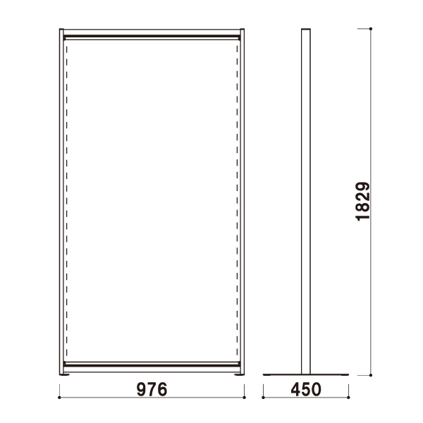 バナーパーテーション BP-918B(ブラック)