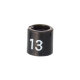 【在庫限り】サイズチップ スリムタイプ 黒 15（50ヶ入）　店舗用品　ピン・タグ付・プライス用品