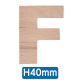 【在庫限り】AtoZアルファベット 40mm  「F」　店舗用品　販促用品　切文字　看板