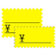 【在庫限り】15-1811 黄カード ギザ型