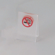 L型禁煙サイン SI-41 クリアマット