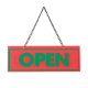 OC-8 レッド  (OPEN・CLOSED)