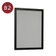 壁面掲示板 613 W A1（ホワイト/マグネットクロス仕様:ライトグレー）