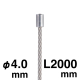 片ストップワイヤーφ4 8000mm